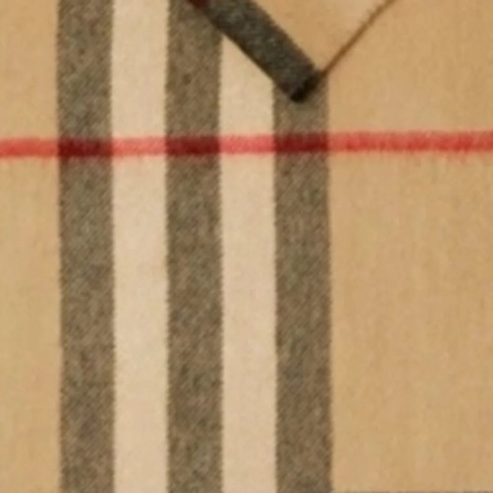 New Clara Clark Tan and Black Plaid Scarf